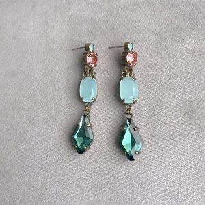 Anthropologie dangle jeweled earrings